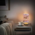 thumbnail image 6 of Small Table Lamp LED Bedside Nightstand Lamps with Fabric Shade Decor Desk Lamp for Living Room Bedroom Office Kuromi and Ice Cream, 6 of 7
