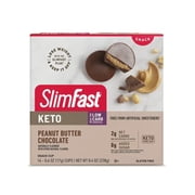 SlimFast Keto Peanut Butter Chocolate Snack Cup, 14 Count