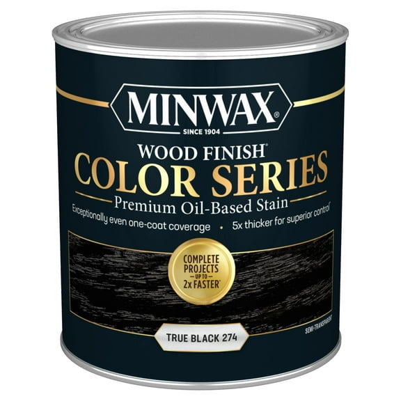 Minwax Wood Finish Color Series, True Black, 1 Quart