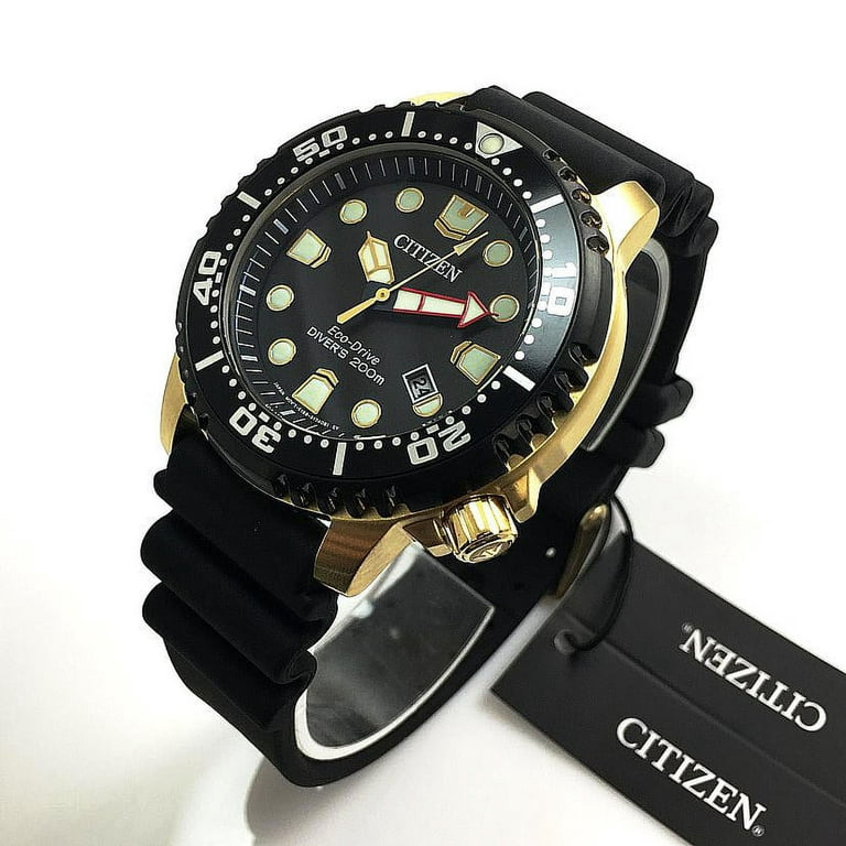 Citizen Men&s Eco-Drive Black ProMaster Diver Watch BN0150-28E