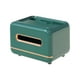 thumbnail image 2 of Caja de pañuelos magnética con control remoto, multifuncional, para mesa de centro y sala de estar, con control remoto, base de madera de 2 niveles, plegable,topliu, 2 of 8