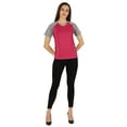 thumbnail image 2 of Inkmeso Solid Short Sleeve T-Shirt For Womens Sporty Casual Solid Basic Workout Shirts, 2 of 7