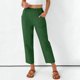 thumbnail image 5 of Pincandy Women's Solid Color Elastic Waist Pockets Linen Blend 9-Point Pants, Casual & Daily Wear, 5 of 7