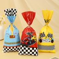 thumbnail image 2 of 25/50 bolsas de regalo con temática de coches de carreras, suministros para fiestas de coches de carreras para regalos de dulces, golosinas, bolsas de dulces para fiestas de cumpleaños de niños, 2 of 5
