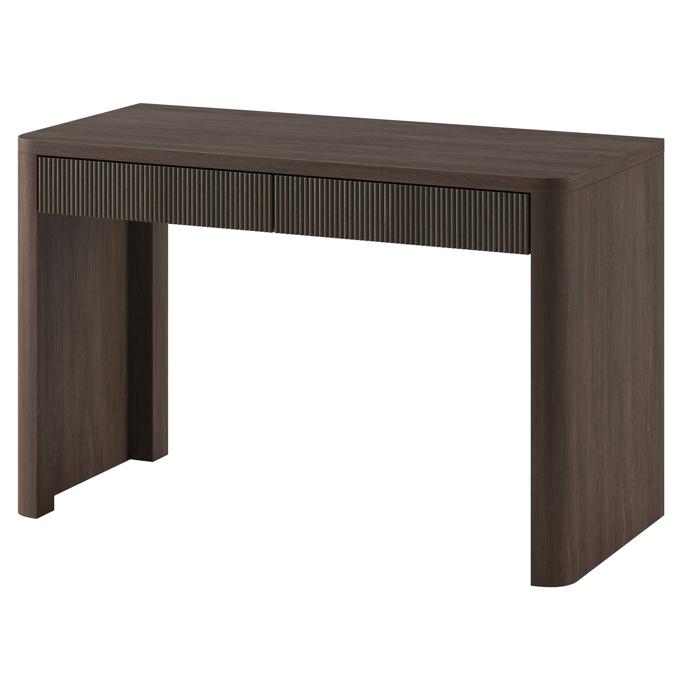 Evelyn&Zoe Modern/Contemporary 47.5" Wide Brown Oak Home Office