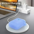thumbnail image 2 of AirPods Case, Full Protective Silicone AirPods Accessories Cover Compatible with AirPods 1&2 Wireless and Wired Charging Case(Front LED Visible),Glitter Blue, 2 of 8