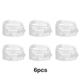 thumbnail image 4 of Inteprter Cubiertas de perilla de estufa fáciles de limpiar, para cocina segura para niños, GPPS resistente al calor, fácil instalación, 6 Cocina y Comedor Color transparente, 4 of 6
