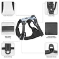 thumbnail image 6 of Fotbe Cute Chameleons On Blue Pattern Dog Harness, No-Pull Pet Harness with 2 Leash Clips, Adjustable Soft Padded Dog Vest with Easy Control Handle for Large Dogs-Medium, 6 of 6