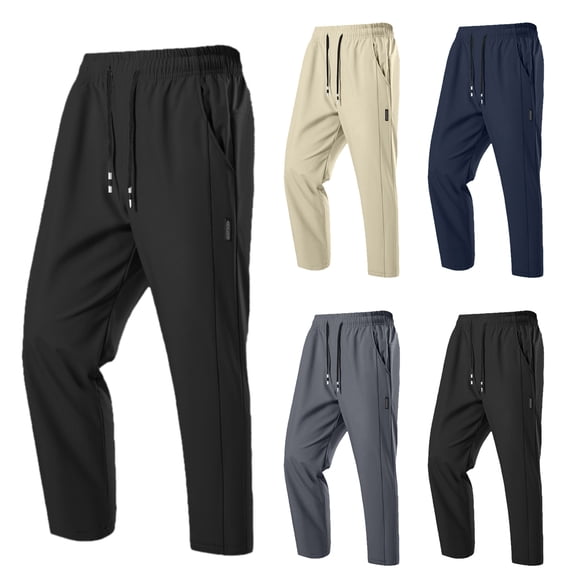 Winter Fleece Pants for Men Sherpa Lined Warm Sweatpants Running Camping Lounge