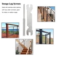 thumbnail image 2 of Weiweiguan 8pcs Stainless Steel Thread Swage Lag Screws Sturdy Deck Railing Hardwares, 2 of 7
