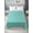 Turquoise Green, variant on Twin Flat Sheet Only Rustic Linen Texture Soft Microfiber Cooling Bedding Sheets Modern Turquoise Pure Color Style Flat Bed Sheet
