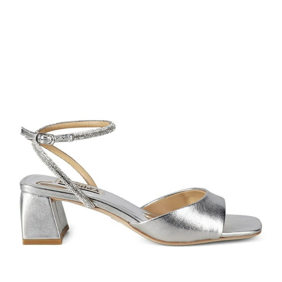 Badgley Mischka Women's Infinity II in Silver, 9 US