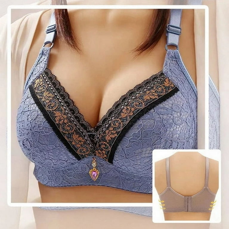 Push Up Padded Bras for Women Sexy Lace Plus Size Bra Add Two Cup
