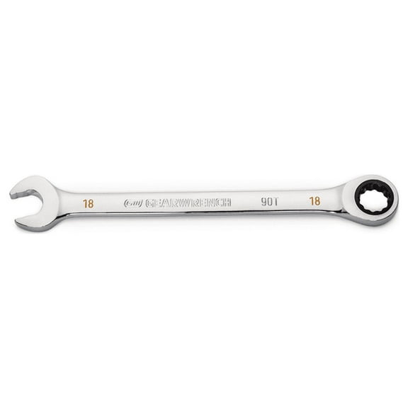 GearWrench 18mm 90T 12 PT Combi Ratchet Wrench