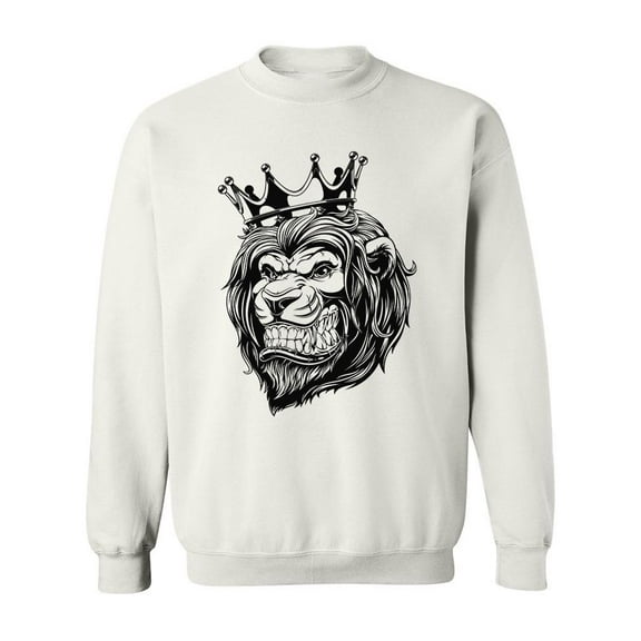 Lion In The Crown Sweatshirt Men -Image by Shutterstock, Male XX-Large