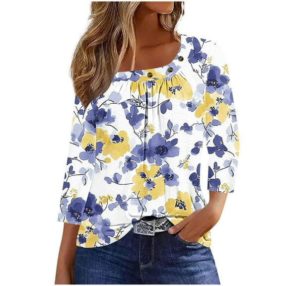 Womens Tops, White Summer Tops Y2K Work Blouses for Women Office Professional Short Sleeve Womens T Shirts Graphic Pack Golf Tees for Women Generic Brand Tops for Women