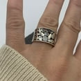 thumbnail image 4 of SS DESIGNS Silver Chunky Boho Thick Adjustable Stacking Statement Thumb Ring, 4 of 7