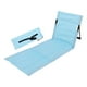 thumbnail image 4 of Asiento de suelo plegable para acampar con respaldo, silla de suelo plegable, cómoda para Azul claro, 4 of 8