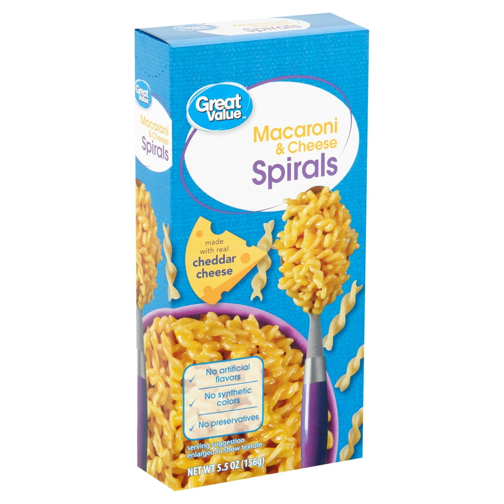 Great Value Spirals Macaroni & Cheese, 5.5 oz