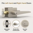 thumbnail image 3 of Mega Handles | Schein Entry Lever | Satin Nickel, 3 of 3