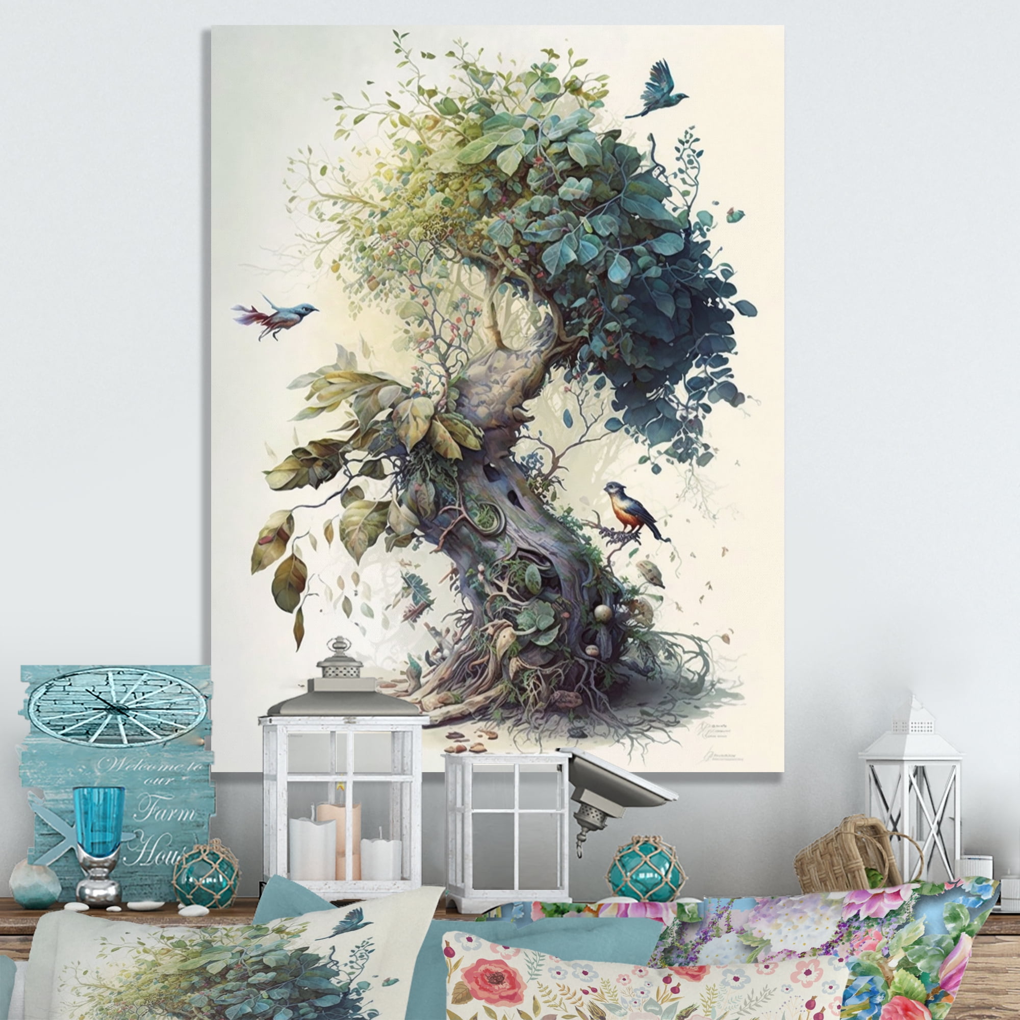 Designart Tree In Nature Canvas Wall Art
