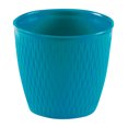 thumbnail image 4 of Deroma 7796642 7.5 x 7.9 x 7.9 in. Dia. Blue Resin Ariel Cover Pot - Round, 4 of 4