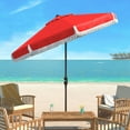 thumbnail image 3 of Safavieh Milan 98.82 in Red/White Solid Print Octagon Beach, 3 of 7