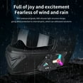 thumbnail image 6 of Uandlove Bluetooth Headset Gaming,Bluetooth 5.3 RGB Cool Lighting Intelligent Voice Motorcycle Helmet Bluetooth Earphones Black, 6 of 9