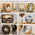thumbnail image 5 of Wooden Plate Holder Display Stand, 3 Pack 6 Inch Decorative Picture Frame Photo Stand for Decorative Plaque Easels Stand, 5 of 5