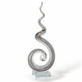 thumbnail image 3 of HomeRoots Tall Glass Corkscrew Centerpiece, Multi Color, 3 of 3