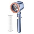 thumbnail image 1 of Cabezal de ducha de alta presión 5 modos pulverizador ajustable accesorios de baño (azul), 1 of 5