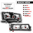 thumbnail image 3 of M-AUTO LED L Tube Headlights Assembly for 03-04 Silverado 2500 / 03-06 Avalanche 1500, 2500 / 03-06 Silverado 1500, 1500HD, 2500HD, 3500, Headlamps Driver+ Passenger, 3 of 12