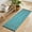Blue Crocodile Pattern, variant on Bedroom Hallway Indoor Outdoor Mat With Rubber Backing Runner Rug Long Carousel