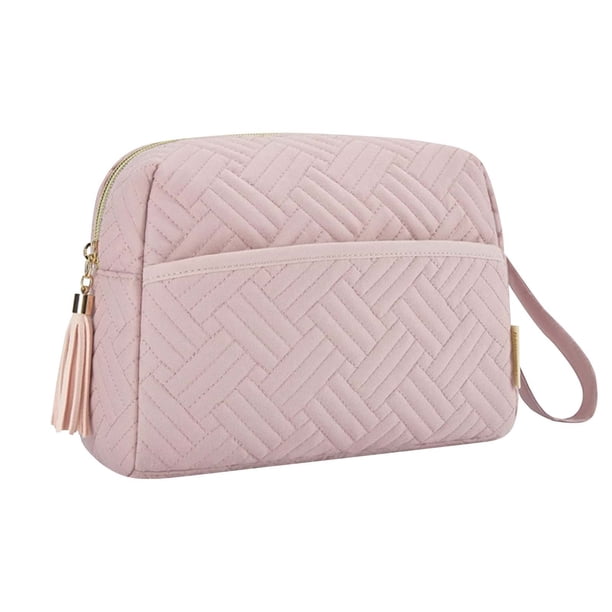 Bolsa de poliéster para cosméticos - Gran capacidad, separación seco/húmedo, portátil - para viajes, maquillaje, artículos de tocador