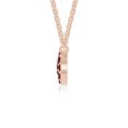 thumbnail image 5 of Natural Garnet Infinity Pendant Necklaces for Women in 18K Rose Gold Vermeil, January Birthstone Jewelry Gifts for Her Birthday, wedding Anniversary, Graduation, Christmas, Mothers Day, Valentines, 5 of 7