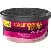 California Scents Car Air Freshener Can, Hidden Car Scents with Fragrance Control Lid (Coronado Cherry Scent, 1 pack)