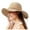 Beige, variant on Floppy Straw Hats for Women Wide Brim Summer Beach Sun Hat Foldable Packable Straw Fedora Hat