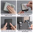 thumbnail image 3 of Soporte para maquinilla de afeitar para hombre, sin perforaciones, gancho de almacenamiento, estante de pared, estante para maquinilla de afeitar para baño, accesorios de pared para cocina, 3 uds. JM, 3 of 5
