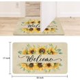 thumbnail image 3 of Sunflower Floral Decor Welcome Entrance Door Mat, Spring Summer Flower Home Decoration Non-Slip Indoor Outdoor Front Doormats Rug 17x30 Inch, 3 of 6