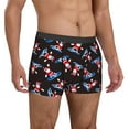thumbnail image 5 of Men's Boxer Briefs, Surfing Santa Soft Comfy Mens Underwear Boxer Briefs Breathable With Widen Waist, 5 of 7