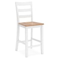 thumbnail image 3 of Signature Design by Ashley Gesthaven Solid Wood Frame Counter Height Barstool, Set of 2, White/Natural, 3 of 9