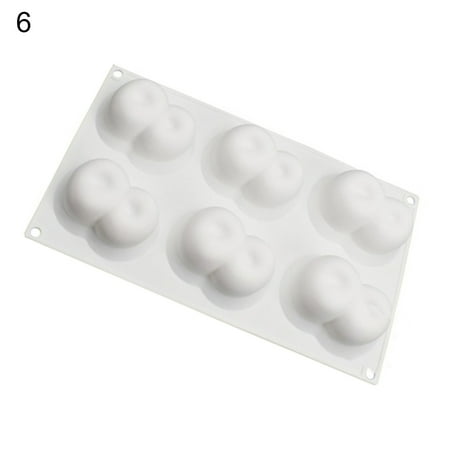 

Meizhencang Cake Mold Anti-deform Easy Demould Silicone Non-stick 4/8 Cavities Fruit Shape Bakeware Mousse Mould for Home