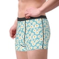thumbnail image 2 of Uemuo Daisy Floral A Pattern Men's Boxer Briefs,Trunk Anti-Chafing,Comfortable, Durable, and Stylish Underwear-Large, 2 of 9