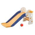 thumbnail image 2 of Tobogán de interior para niños, tobogán de escaleras, fácil montaje, tobogán independiente para niños, diversión para niños en edad preescolar, patio naranja con marco, 2 of 10