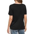 thumbnail image 3 of Summer Short Sleeve Solid Color Casual Women Leisure Basic T Shirt, 3 of 6