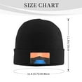 thumbnail image 3 of ZICANCN Boho Sunset River Goats Knit Beanie Hat, Winter Cap Soft Warm Classic Hats for Men Women, Black, 3 of 8