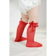 thumbnail image 3 of Dalrosia Baby Girls Knee High Socks Toddler Bow Mesh Long Stockings Infants Thin Socks For Spring Summer, 3 of 4