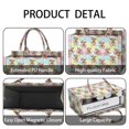 thumbnail image 4 of Large Capacity Tote Bag,Colorful Highland Cow Flower Pattern Handbag Fashion Luxury Tote Bag,15.7"x13"x 5.1" Inches,Laptop Compatible, 4 of 6