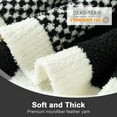 thumbnail image 3 of Snuggle Sac Soft Checkered Throw Blanket,Reversible Cozy Plaid Throw,Black,50*60", 3 of 5