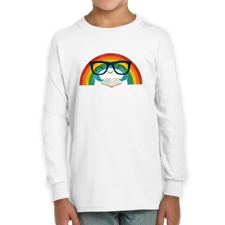

Image Conscious Studious Rainbow Long Sleeve Toddler -Jay Fleck Designs Unisex Regular Fit